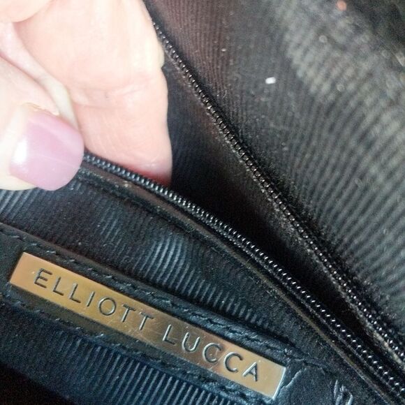 Vintage 90s Black Woven Leather Handbag - Picture 12 of 16